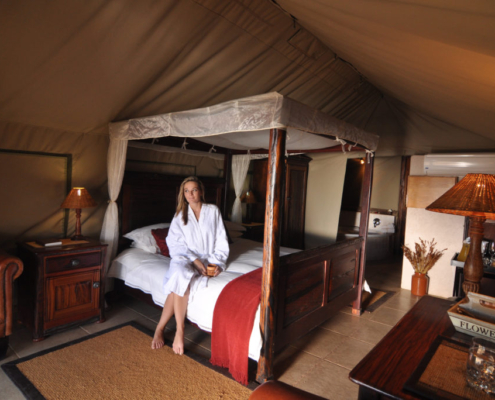 Luxury tented accommodation at Mattanu